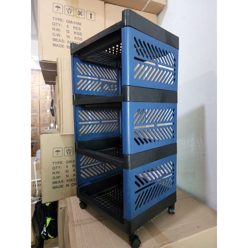 RAK SUSUN 4 TINGKAT DENGAN RODA/RAK.YOYO/RAK APARTEMEN