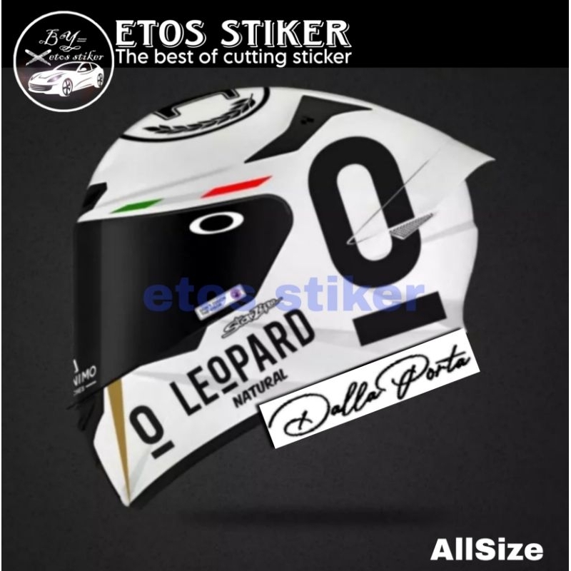 Stiker Leopard sticker cutting helm leopard Fullset