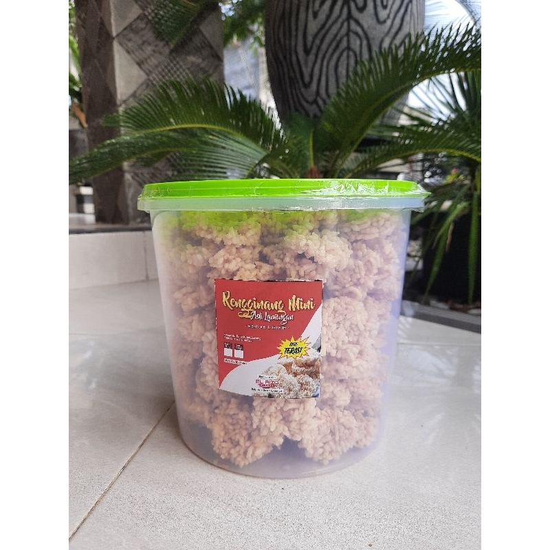 

500 gr Rengginang Mini Rasa Terasi Kemasan Toples