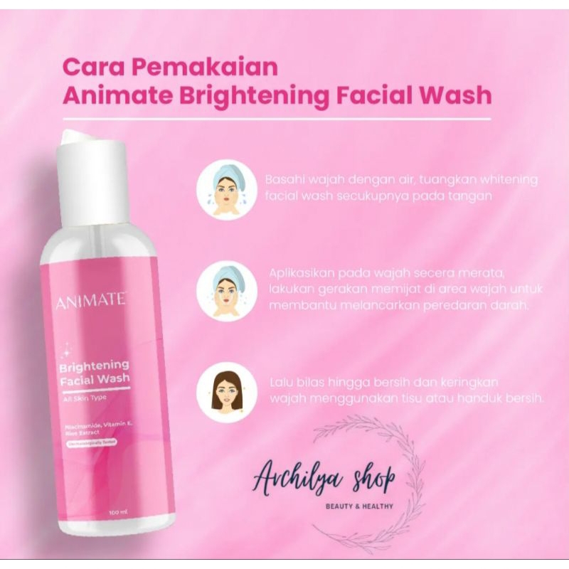 Animate Brightening Facial Wash 100ml