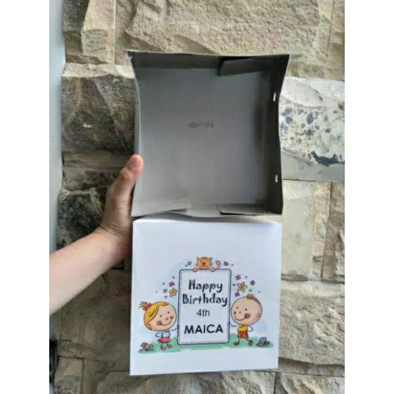 Custom box dus nasi 25x25