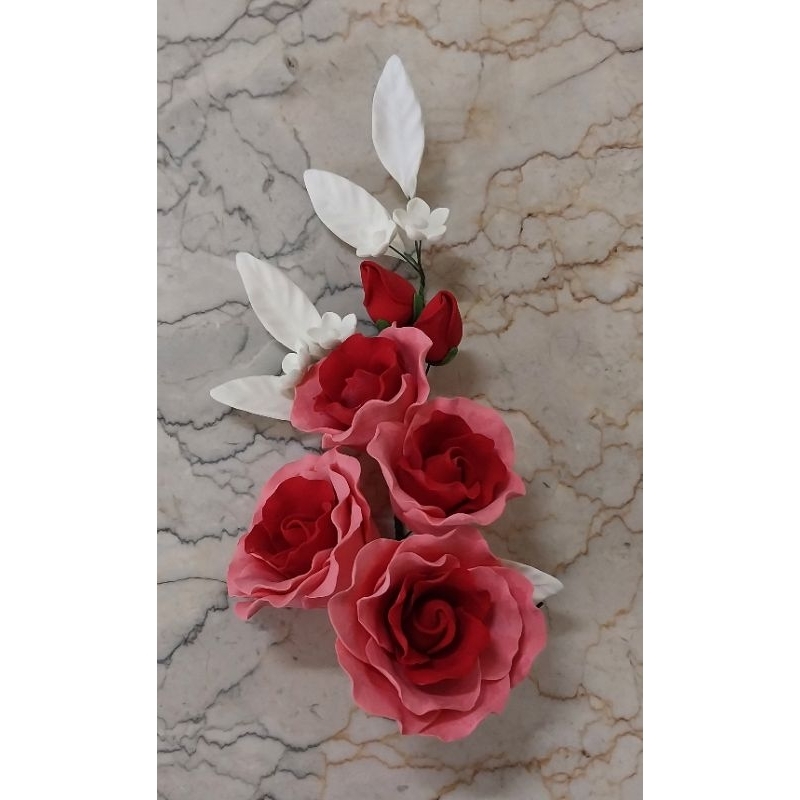 

(523/PRAU5)Gumpaste Flower Sugar Flower/Bunga Gumpaste Rose