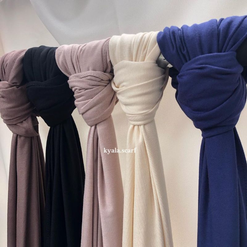 PASMINA TURKI RAYON by kyala.scarf | Pasmina kaos polos turki