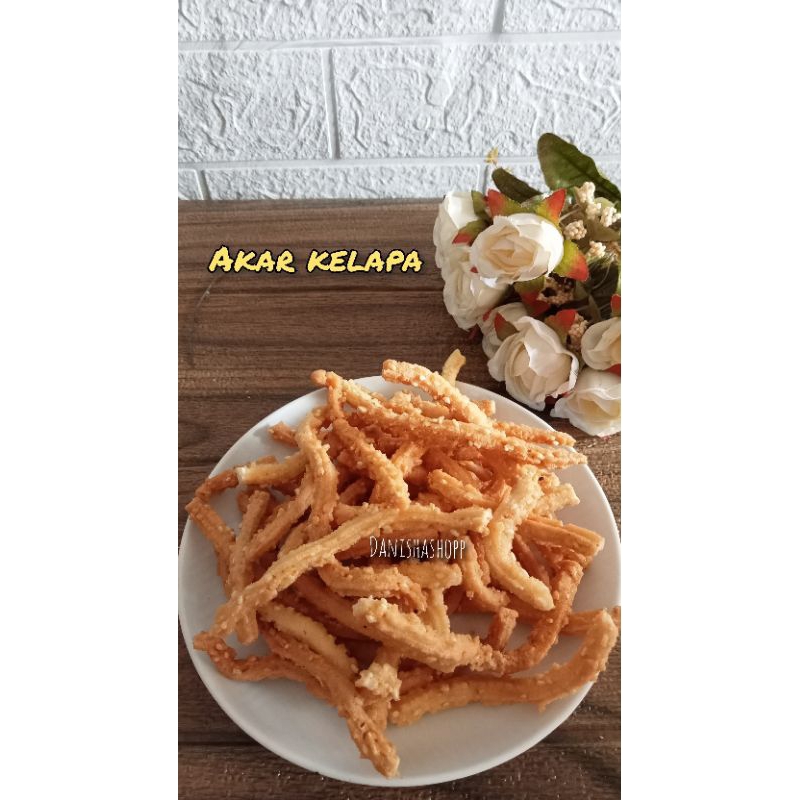 

snack medan kue kering akar kelapa Gurih&renyah