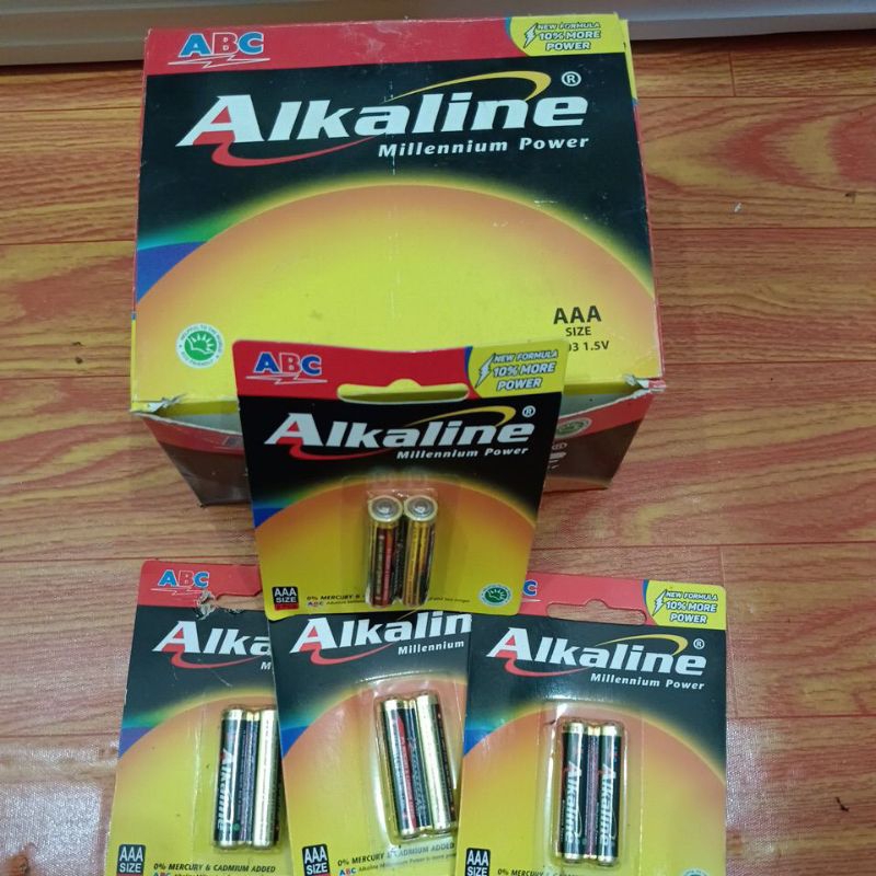 Baterai ABC Alkaline AAA 2 pcs original