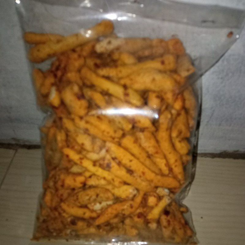 

(COD) 250 gram Basreng Stik Pedas Daun jeruk Free Baberwap