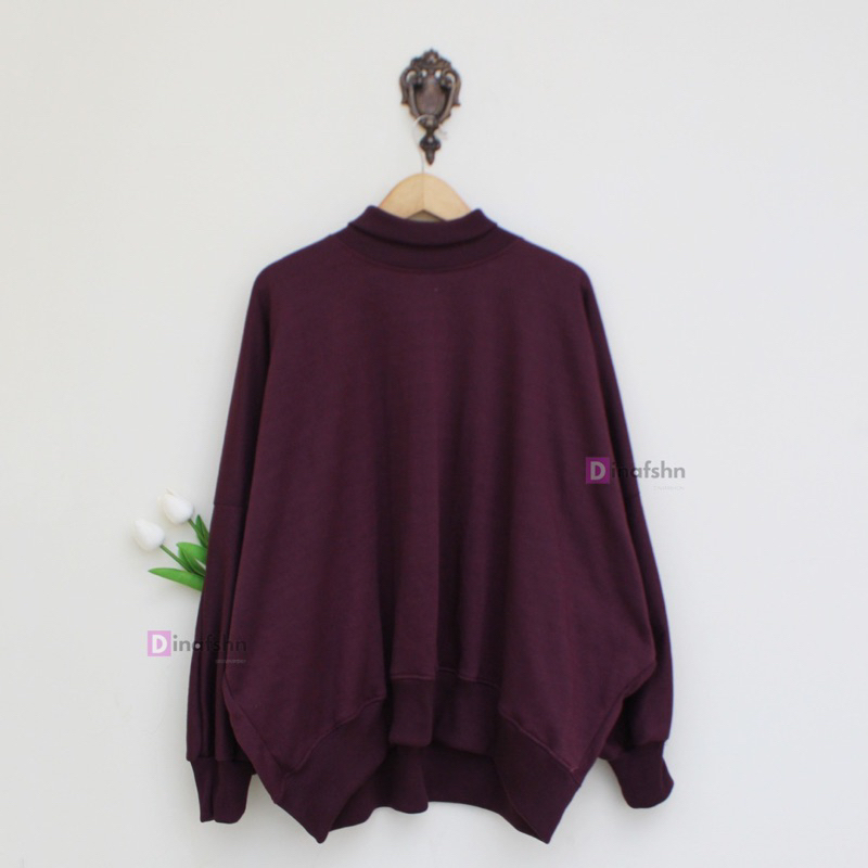 TURTLENECK OVERSIZE SWEATER XXXL SWEATER OVERSIZE KOREAN STYLE WANITA