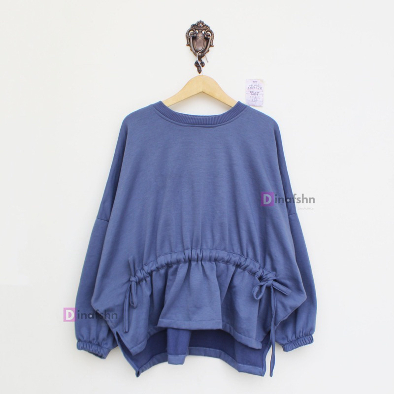 Sweater Blouse Oversize Serut XXXL Sweater Oversize wanita