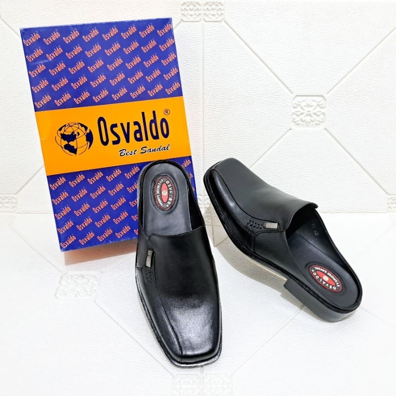 Sandal Tutup Depan Pria , Sandal Sepatu , Sepatu Kulit Pria Osvaldo