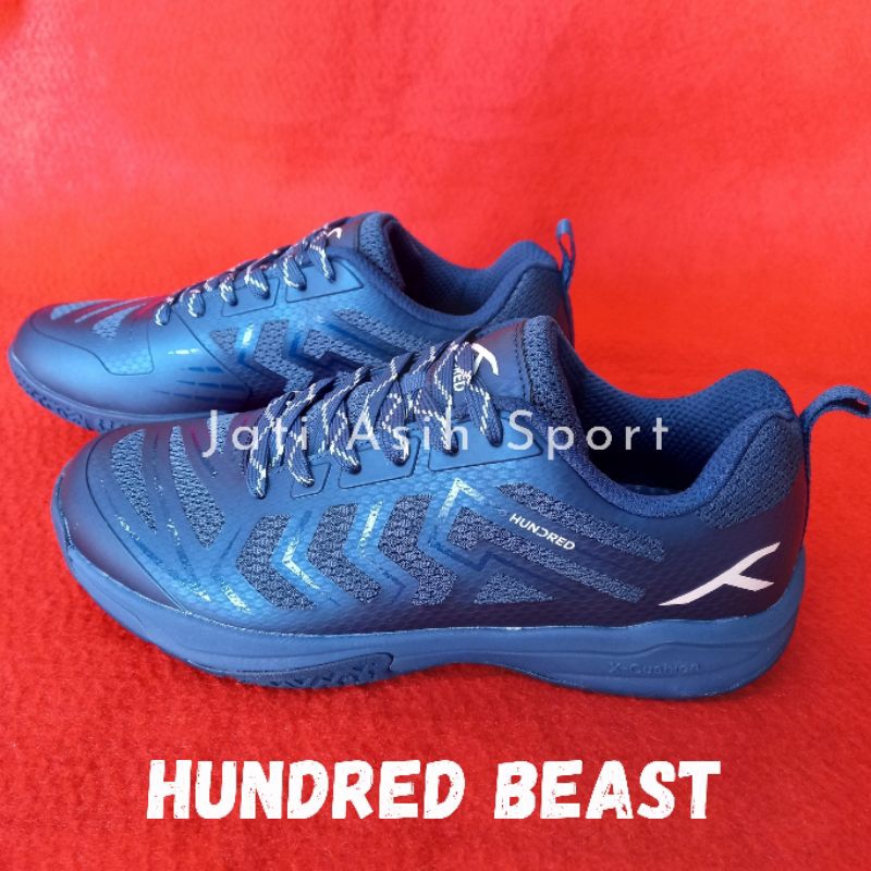 Sepatu Hundred Beast  Sepatu Badminton HNDRD Original