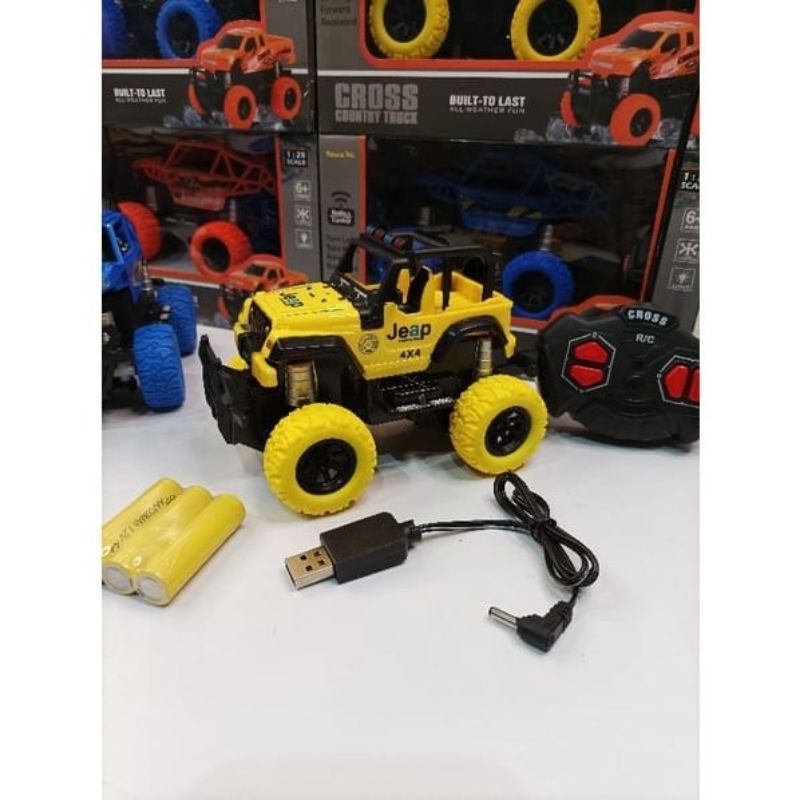 MAINAN MOBIL CROSS COUNTRY TRUCK RC 1:28 OFF ROAD CRAWLER REMOTE PR-17523