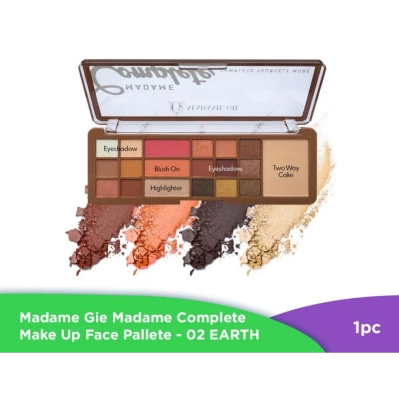 Madame Gie Madame Complete - Make Up Face Pallete - 02 Earth