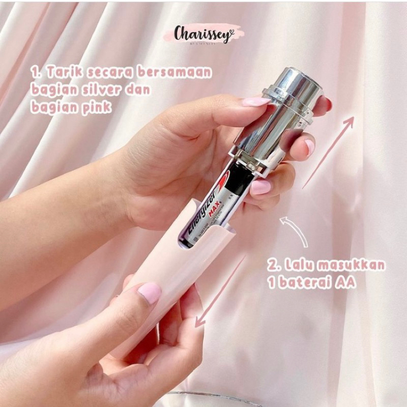 Premium Hair Remover Charissey/ penghilang bulu ketiak tangan kaki v area/ pencukur bulu tanpa sakit ni