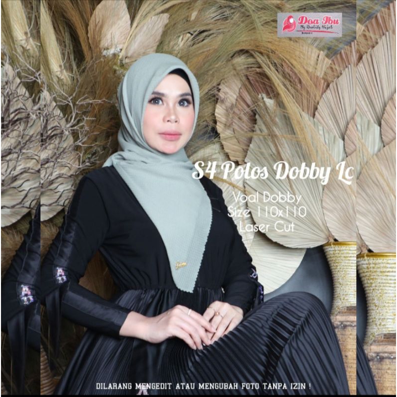 JILBAB SEGIEMPAT POLOS DOBBY LC ORI DOA IBU BY BUNYAMIN