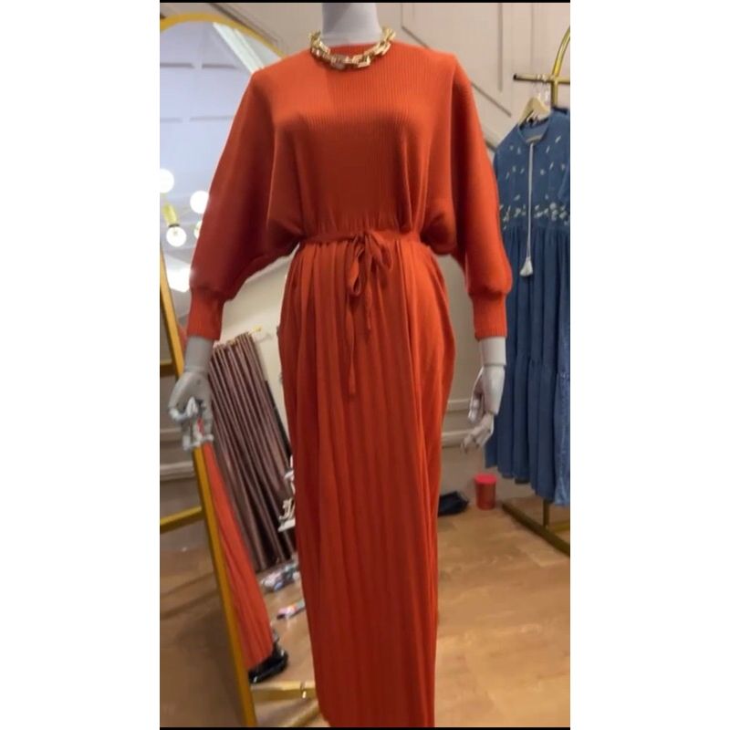 gamis plisket import bkk