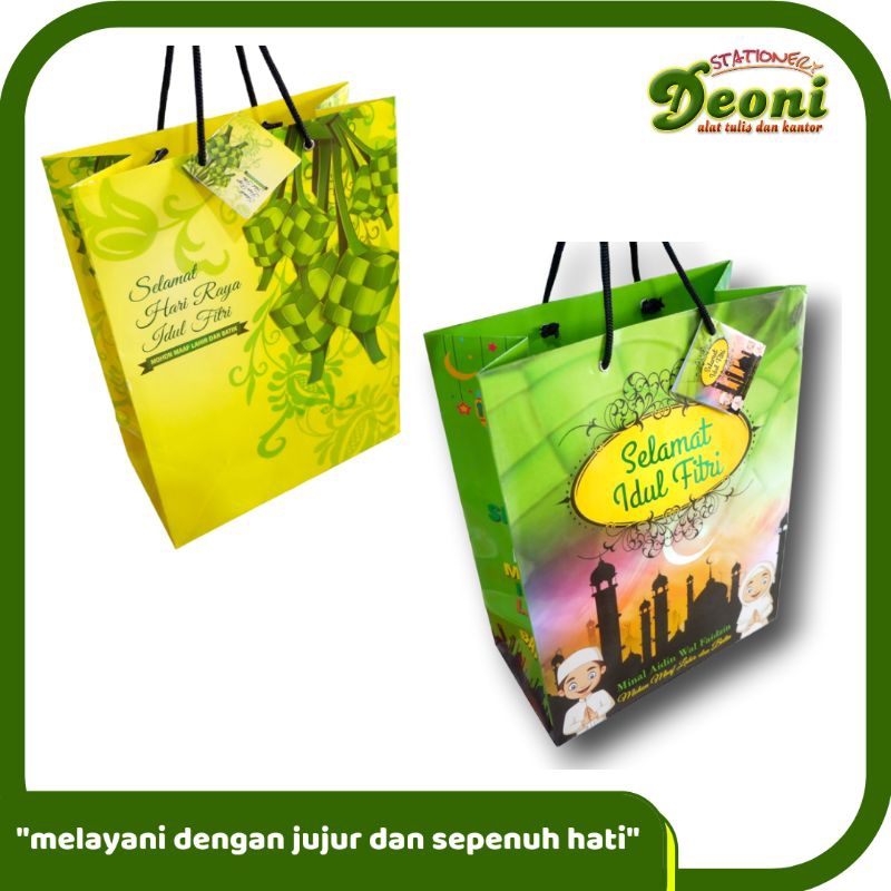 

Paper Bag Lebaran / Idul Fitri 34x16x14 6022 Exclusive