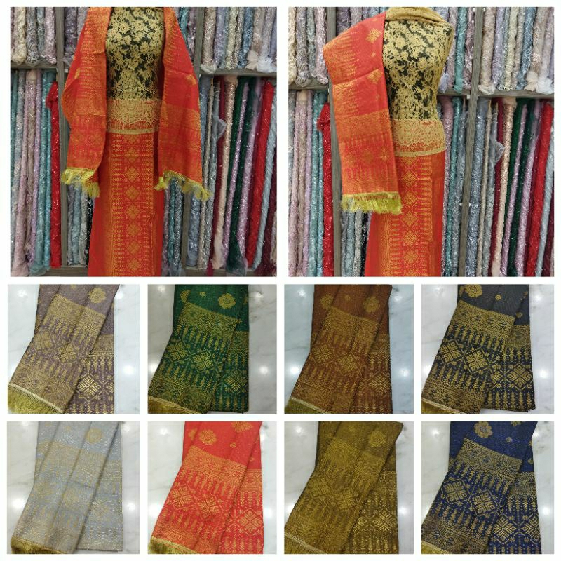 setelan songket selendang/setelan satu songket/songket perset/songket D#tgm19170