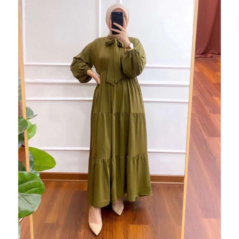 SARAH MIDI CRINKLE AIRFLOW