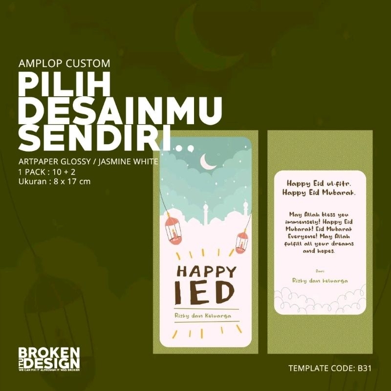 

Amplop Custom Lebaran B31