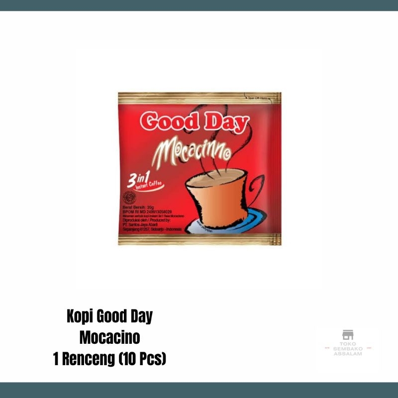 

Kopi good day mocacinno 1 renceng / good day mocacinno 10 pcs / Kopi good day 1 renceng / Good day mocacinno rencengan