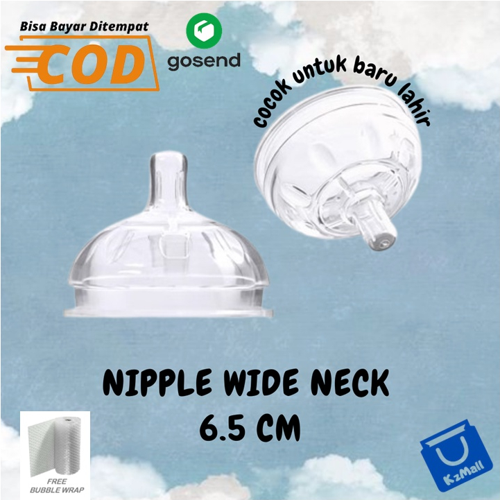 Nipple Bbet / Dot bbet / Nipple 6.5cm / Nipple Dot / Nipple Wide Neck / Dot Leher Lebar / Nipple Wide Neck 0bulan+