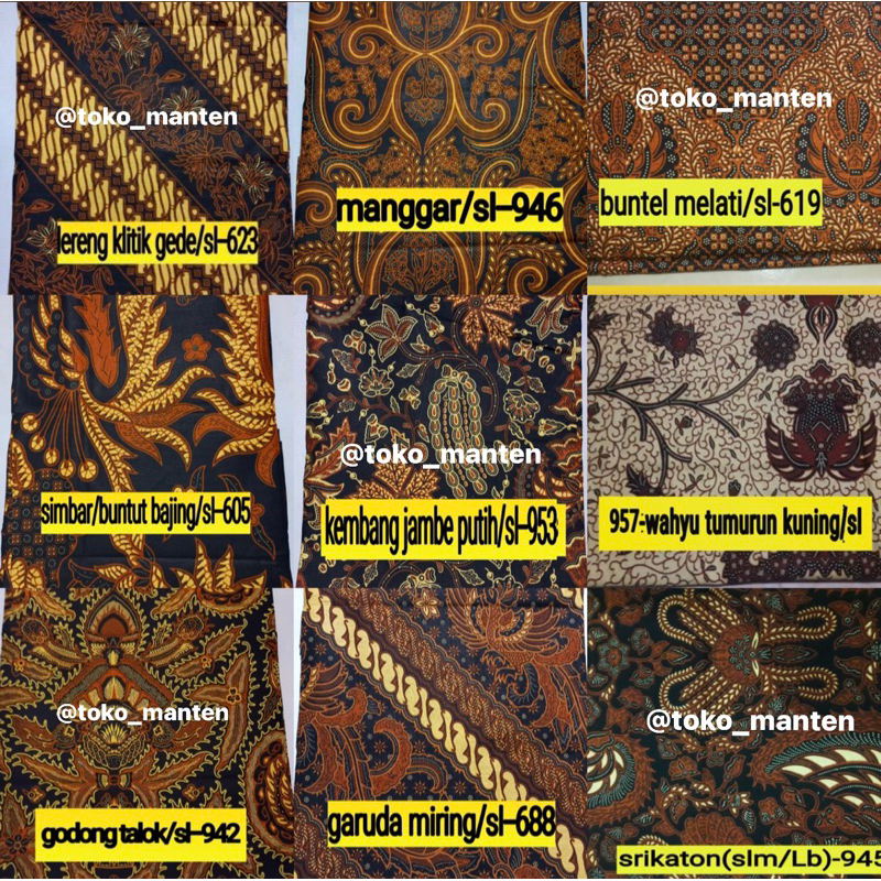 JARIK POLOS / KAIN JARIK / KAIN BATIK