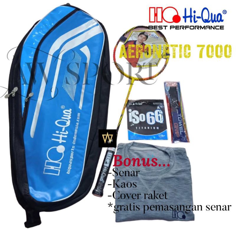 Raket Badminton Hi-Qua AERONETIC 7000 / Raket Bulutangkis