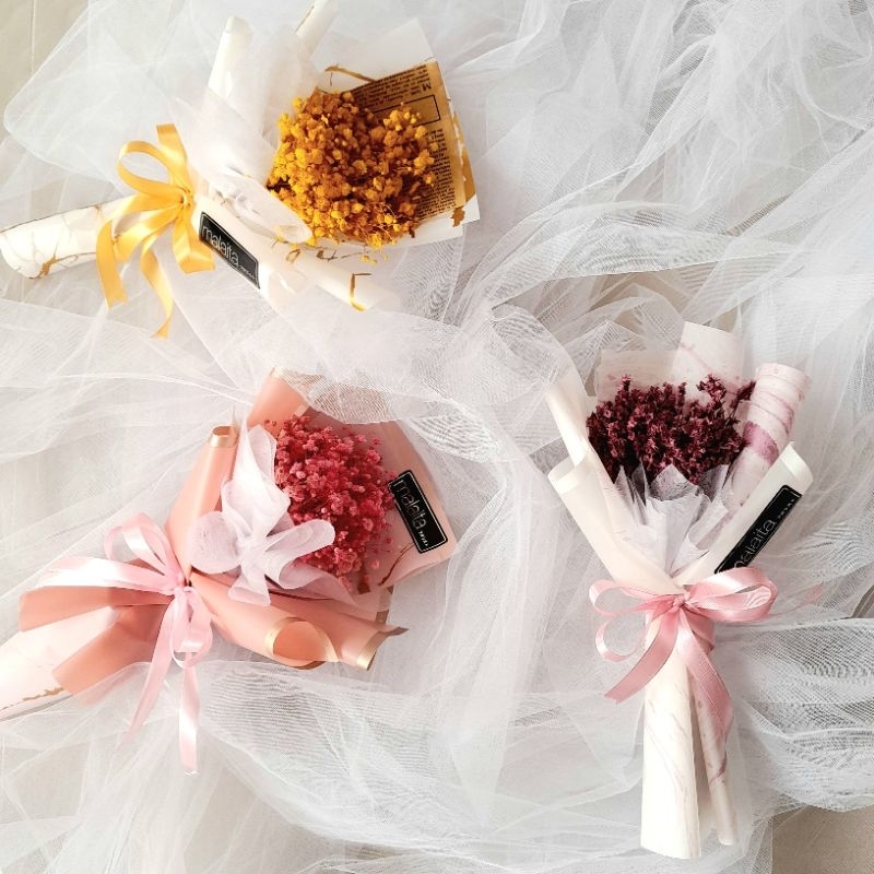 BUKET MINI | BUKET KECIL | BUKET MATAHARI | BUNGA KERING | BUNGA PALSU