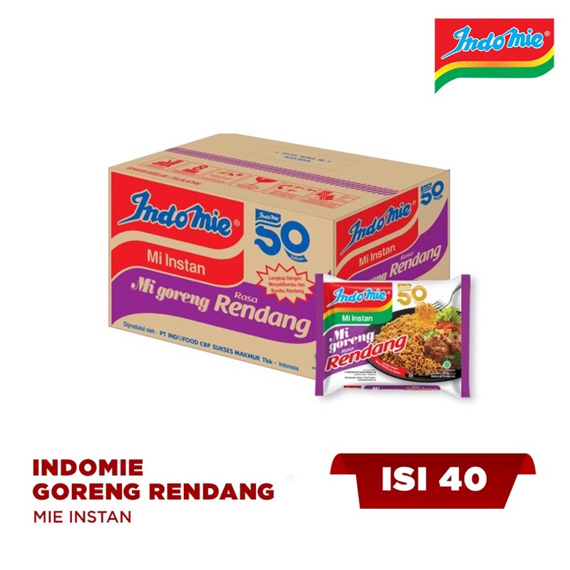 

INDOMIE GORENG RENDANG SEDUS ISI 40