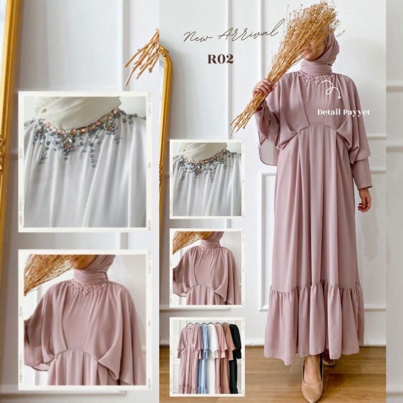 DRESS GAMIS KAFTAN LEBARAN FASHION IMPORT WANITA