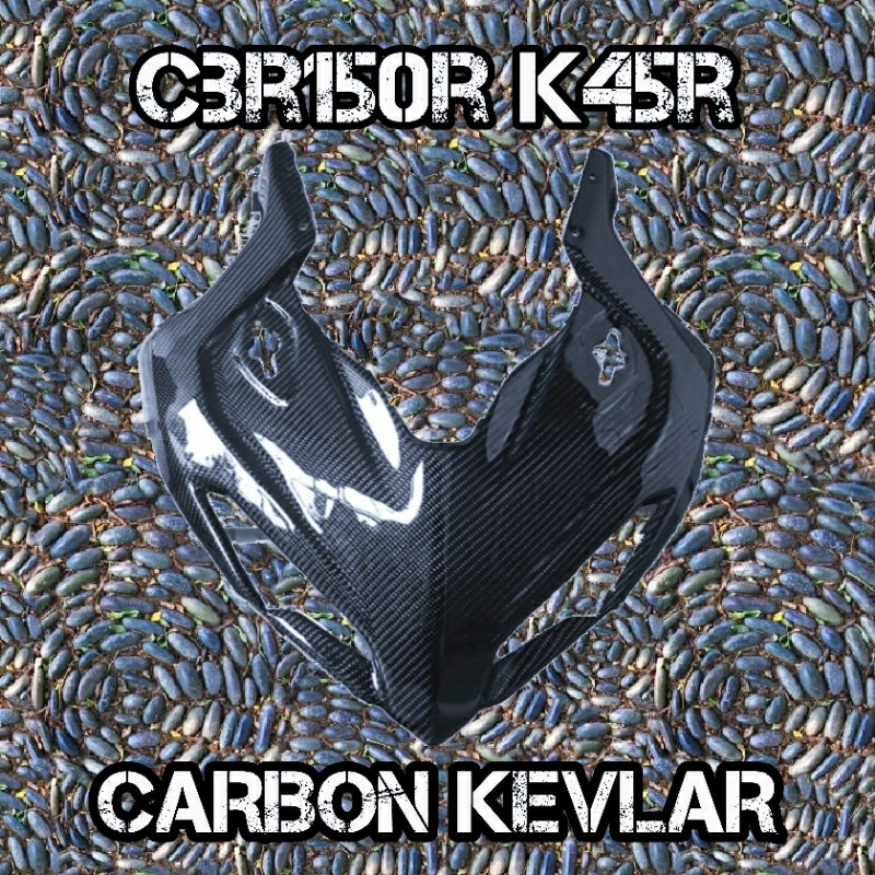 tameng kedok cbr150r k45r karbon forget topeng cbr150r karbon kevlar