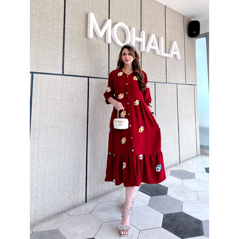 DASTER ANDIN ARAB AYUMI || BAHAN KRINGKEL PREMIUM || MODEL KANCING DEPAN BUSUI &amp; BUMIL LD 110