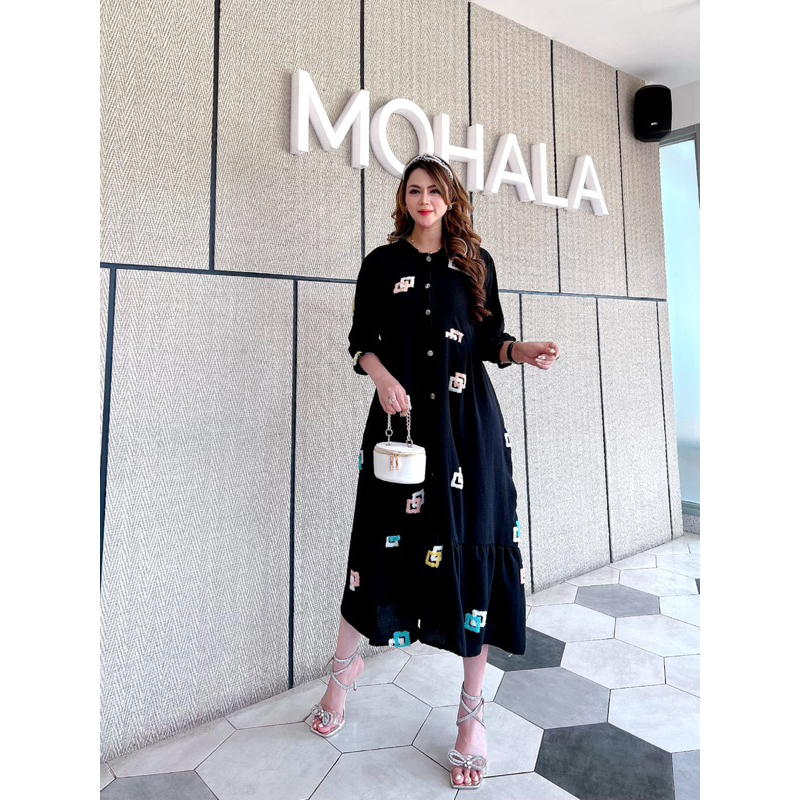 DASTER ANDIN ARAB AYUMI || BAHAN KRINGKEL PREMIUM || MODEL KANCING DEPAN BUSUI &amp; BUMIL LD 110