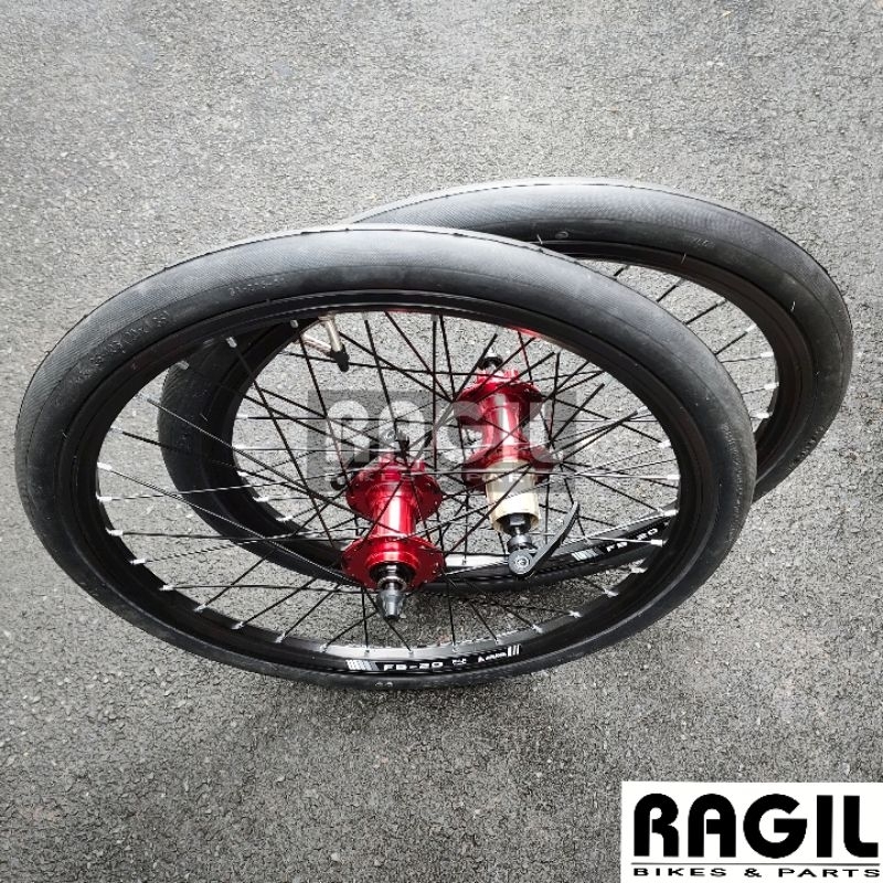 WHEELSET SEPEDA 20 INCH ARAYA FB20 VELG RIM RIMS HUB FREEHUB SLUP CASSETTE LUBANG 32 HOLE 32H ALLOY 