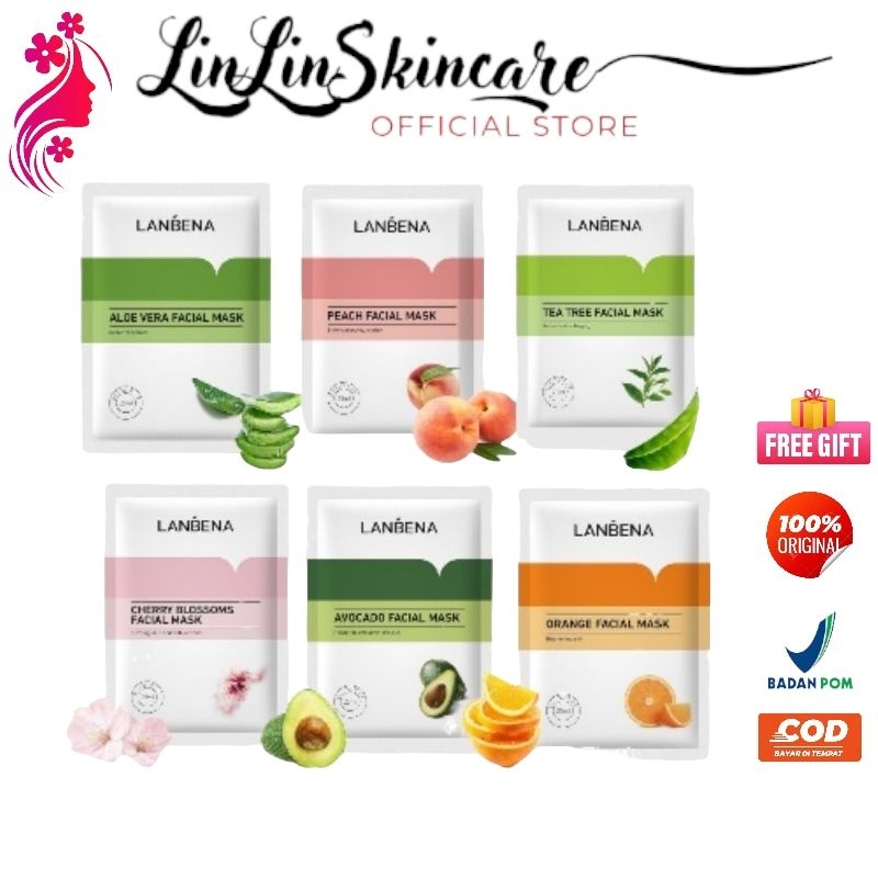 LANBENA SHEET MASK | Masker Wajah