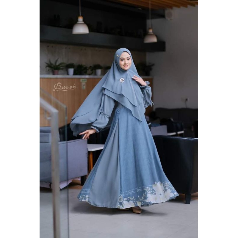 Gamis Faiza Madina by Bermerks | Gamis Set Faiza Madina by Bermerks | Gamis Set Ceruty by Bermerks