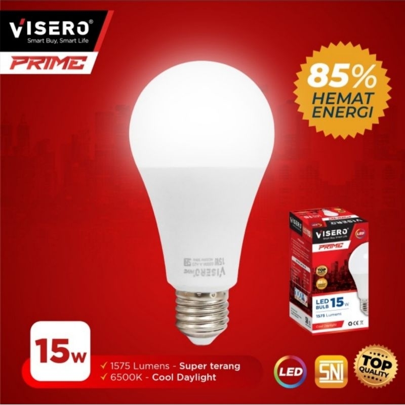 LAMLU BULB LED VISERO PRIME 15W SNI