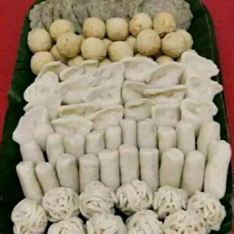 

PEMPEK IKAN 100PCX/CAMPUR ASLI PALEMBANG FREE CUKA