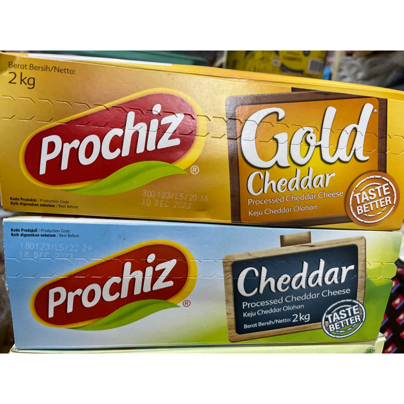 

Keju Prochiz Gold dan Cheddar 2kg