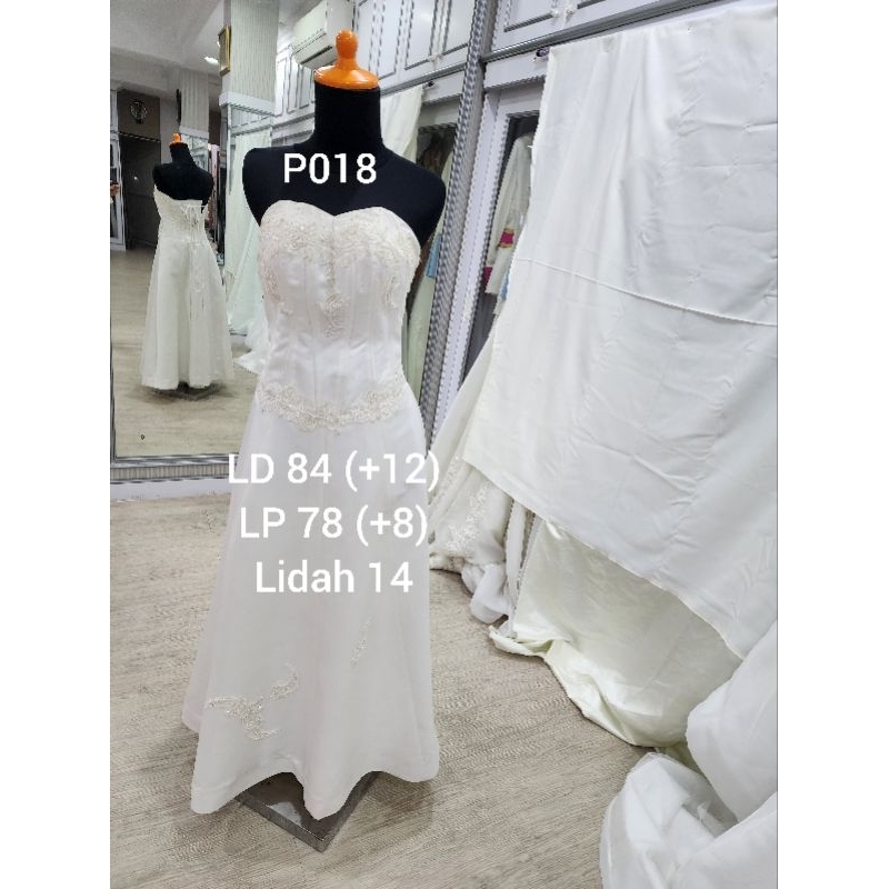 GAUN PENGANTIN / WEDDING GOWN PRELOVED /GAUN PESTA/BRIDE BRIDEMAIDS  GOWN / GAUN PENGAPITPETTICOAT / PETIKUT / UNROK / PENGEMBANG GAUN PENGANTIN KAWAT 3 DENGAN PLUS KAIN TILE