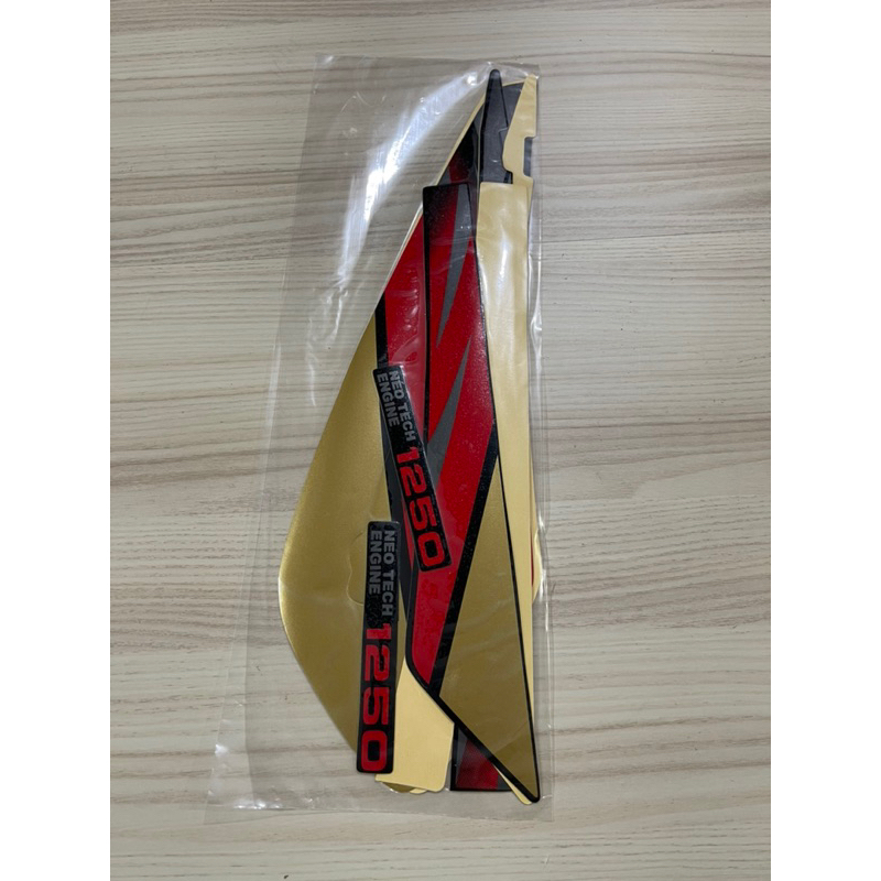 STIKER STRIPING MOTOR GL MAX GLMAX NEO TECH 1996 MERAH GOLD