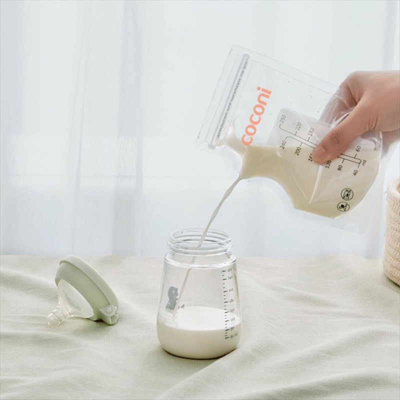 Coconi Premium Baby Breastmilk Storage Bag 250ml 30pcs Kantong ASI Berkualitas dan Pre-Sterilized