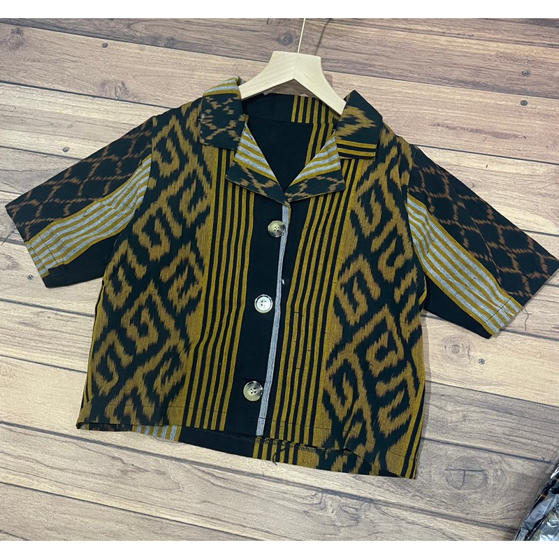Atasan kemeja - songket tenun - BM07