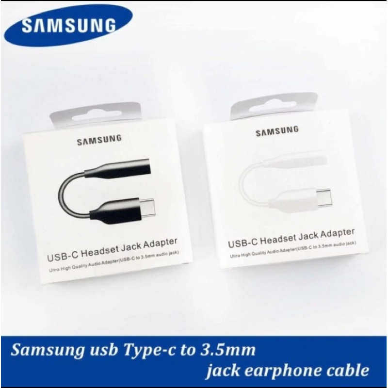 Converter Headset Earphone Samsung Usb Type C to Jack Audio Aux 3.5mm A33 A53 A73 5G S21 S22 S23 ultra