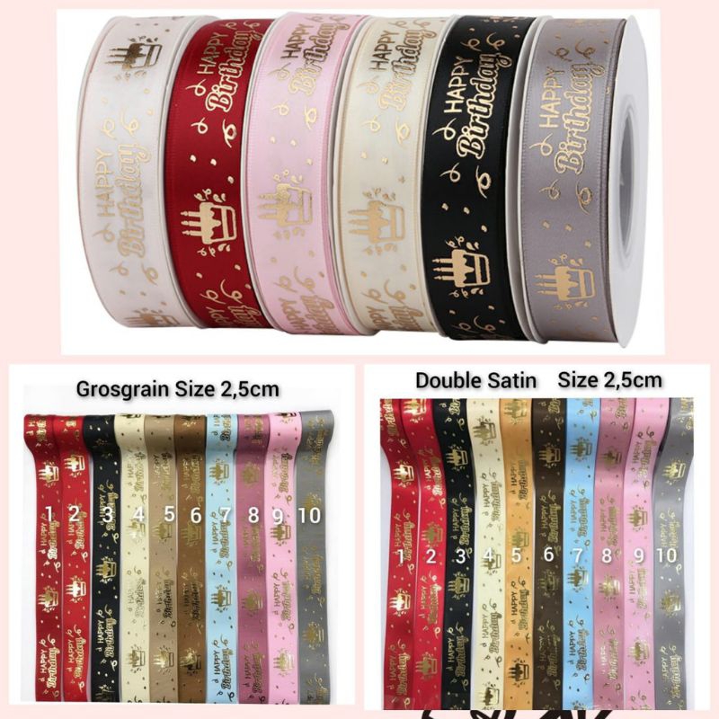 

Pita / Pita Kado Happy Birthday Warna / Pita Serut Warna / Pita Happy Birthday / Pita Kado