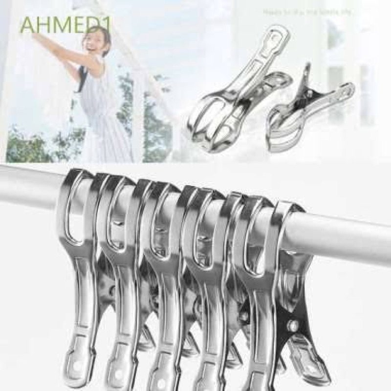 (6pcs) JEPITAN HANDUK / SELIMUT / BEDCOVER JUMBO STAINLESS STEEL