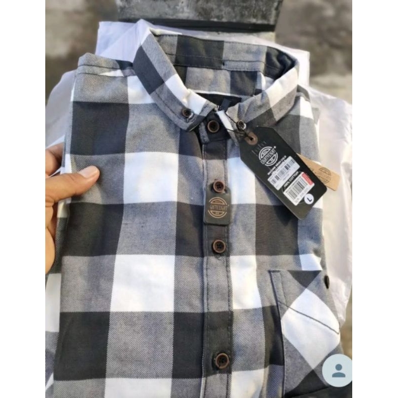Brill eighty eight - Kemeja Flanel Lengan Panjang Original Brill Eighty Eight Premium