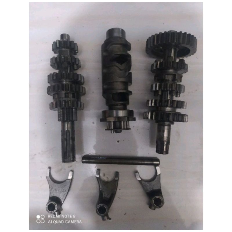 RASIO GEARBOX TRANSMISI GEAR BOX SATRIA 5 SPEED SATRIA S BAHAN RC CRYSTAL TORNADO