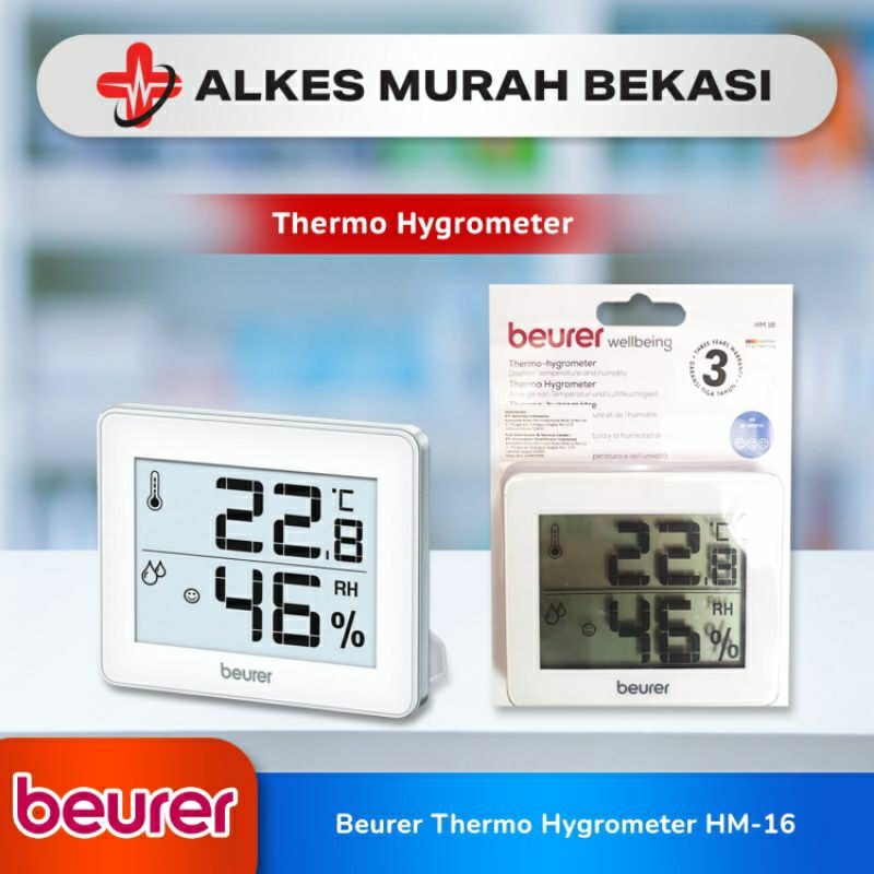 BEURER Thermo Hygrometer Digital Beurer HM 16 / THERMOMETER DIGITAL RUANGAN