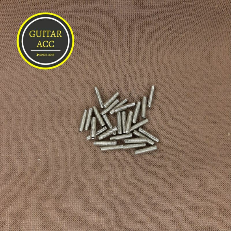 Screw gitar baut tinggi rendah saddle gitar elektrik chrome 1 pcs